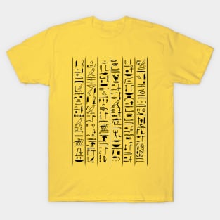 Hieroglyphic Letters Ancient Egypt Pharaohs Egyptology Gift T-Shirt